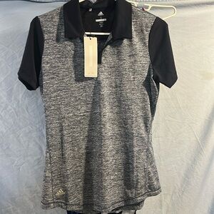 Adidas Women's Short Sleeve Tee - Black and Gray